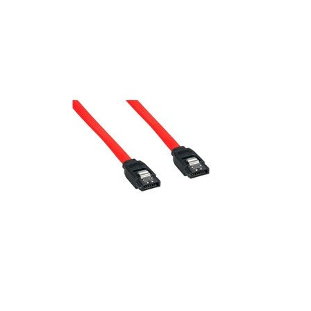 Cable Wholesale Serial ATA (SATA) Cable, 180 degree 7 Pin With Latch, 1 meter (3.3 foot) 21SA-5301M